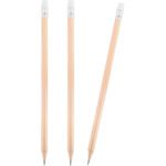 Yuvarlak Silgili Naturel Kurşun Kalem Promosyon Ürün